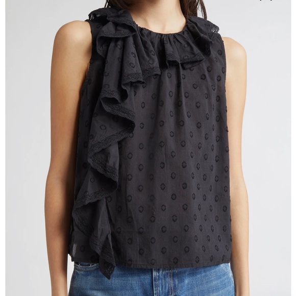 Ulla Johnson Black Ruffled Blouse - Never Worn! - Picture 4 of 8